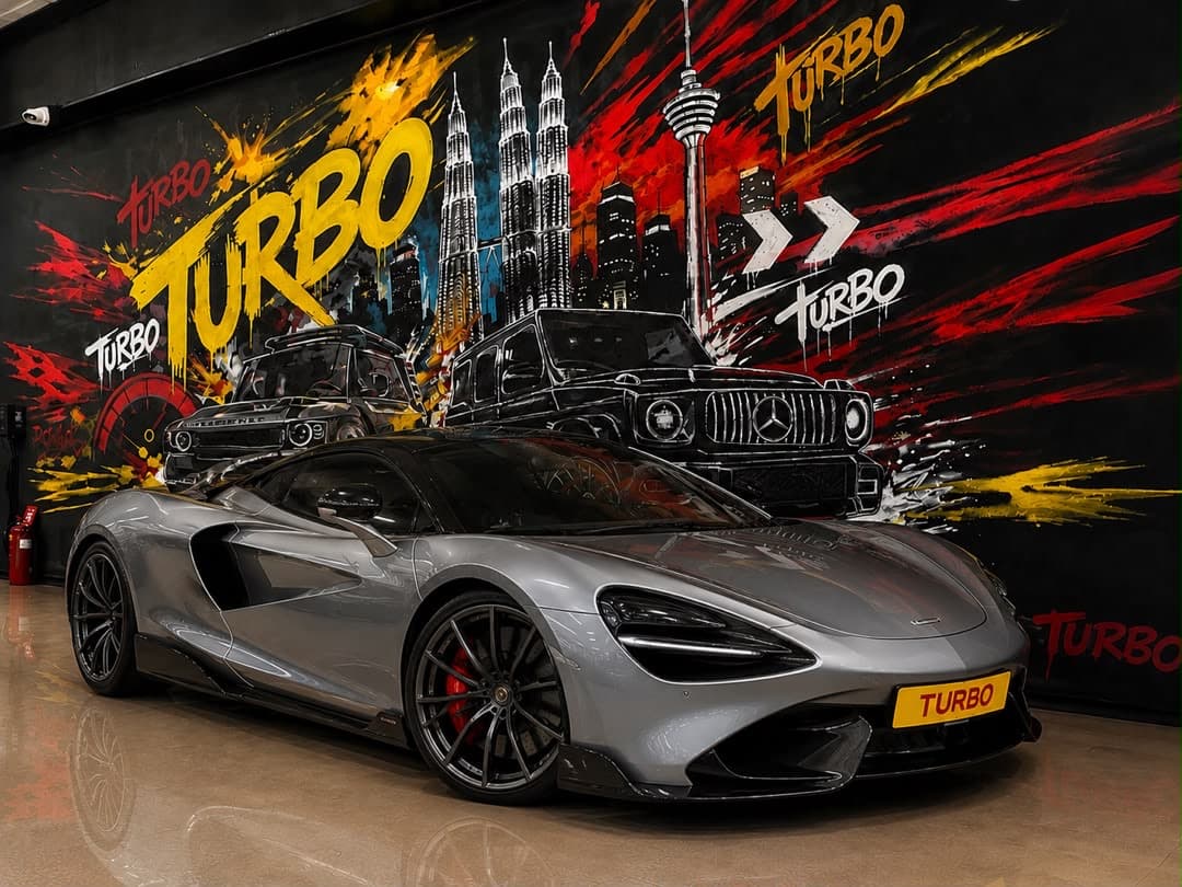 McLaren 570S in the Turbo showroom